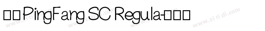 中文PingFang SC Regula字体转换